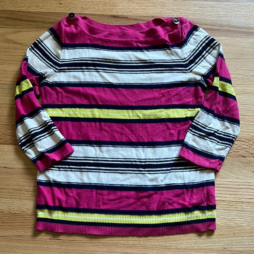 Cable and Gauge Boat neck top